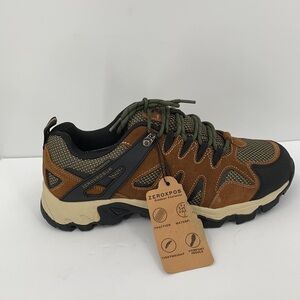 ZeroXposur Colorado Low Hiking shoes brown suede Waterproof lace shoe men new 10